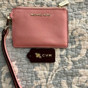 MK card case with zipper